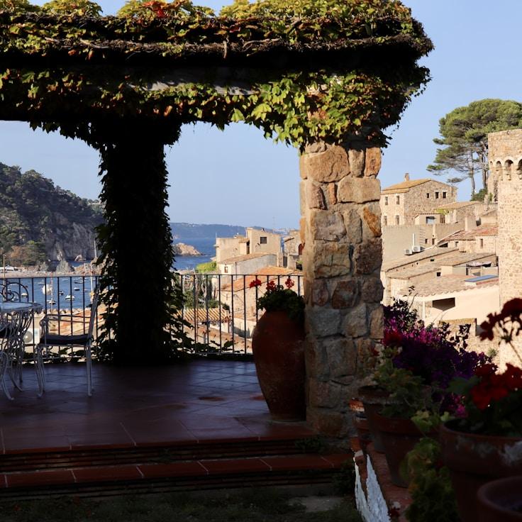 Entertainment zone at night in Spain